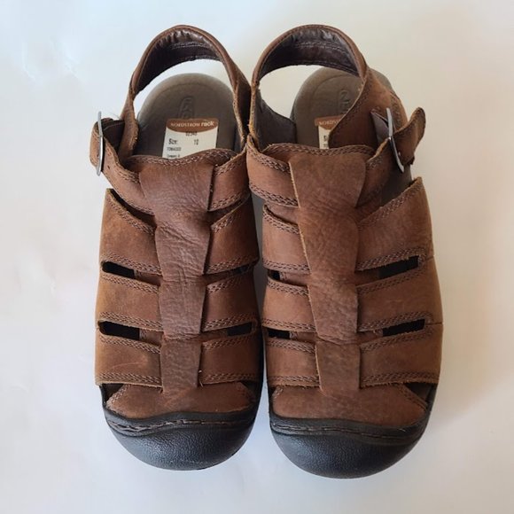 KEEN Men’s  1461 Brown Sport Casual Fisherman Sandal, Size 10 main image 4